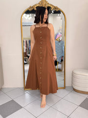 BROWN DRESS CLAUDIA