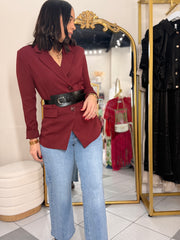BURGUNDY  BLAZER
