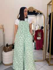 GREEN” FLORAL JUMPSUIT