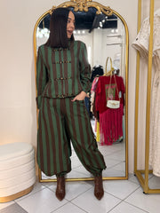 IVONE" OLIVE/BROWN  SET