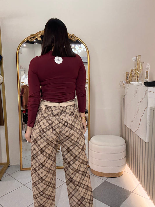 KARELIS” BLUSA BURGUNDY
