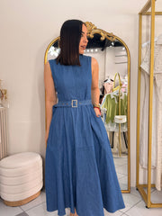 ISAIRA, DENIM DRESS MIDI