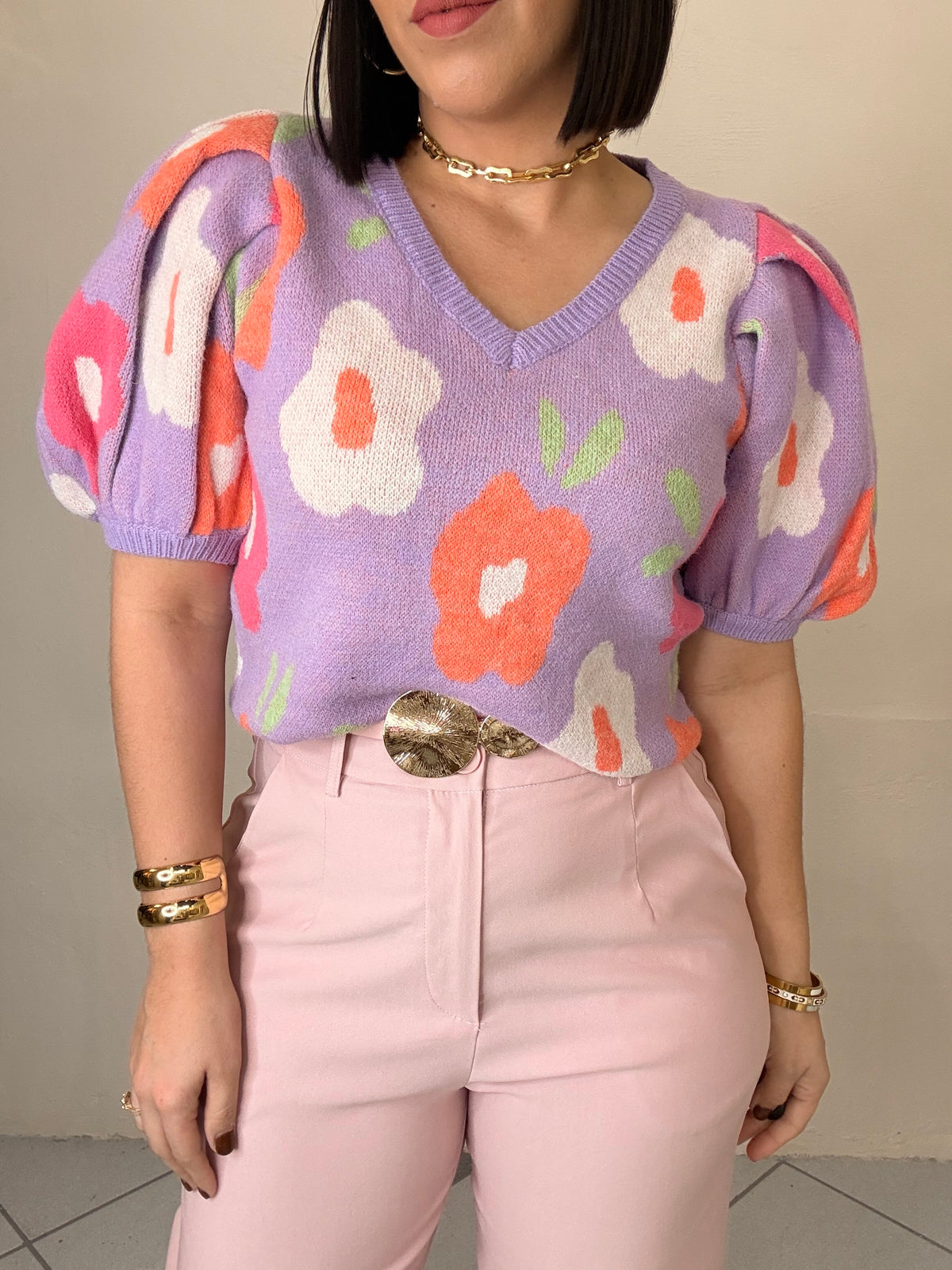 FLORY SWEATER  LAVANDA