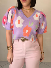 FLORY SWEATER  LAVANDA