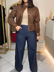 BROWN LEOPARDO JACKET