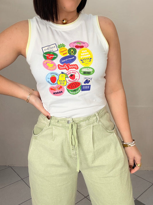 YELLOW FRUITS TSHIRT