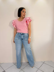 PINK/RED  HEART TOP