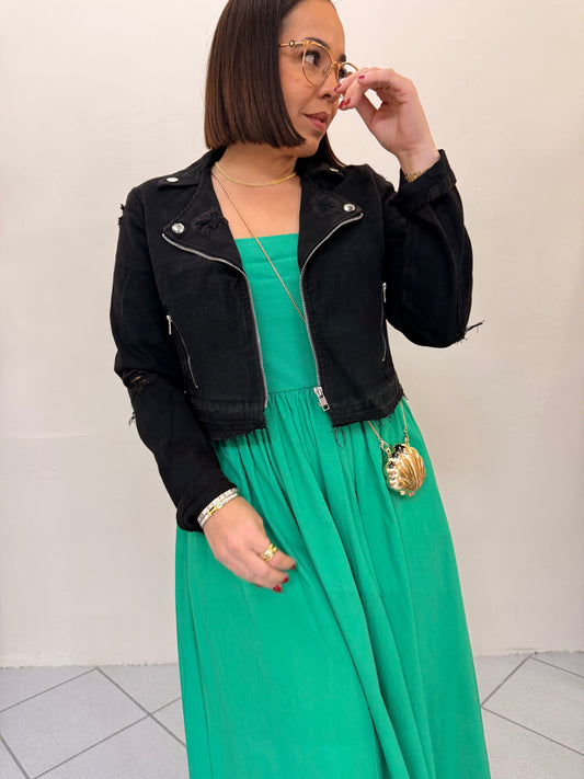 BLACK DENIM JACKET