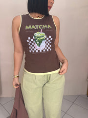 MATCHA BROWN TSHIRT