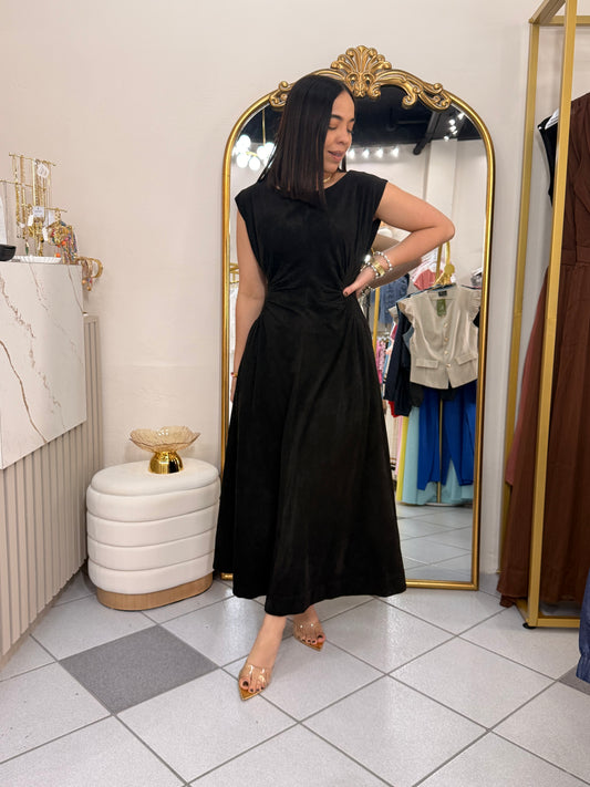 VESTIDO NEGRO EN SUEDE