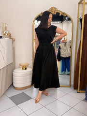 VESTIDO NEGRO EN SUEDE