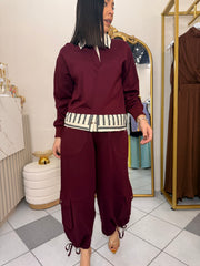 KIRIA" SET BURGUNDY