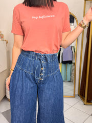 SOY SUFICIENTE TSHIRT PEACH