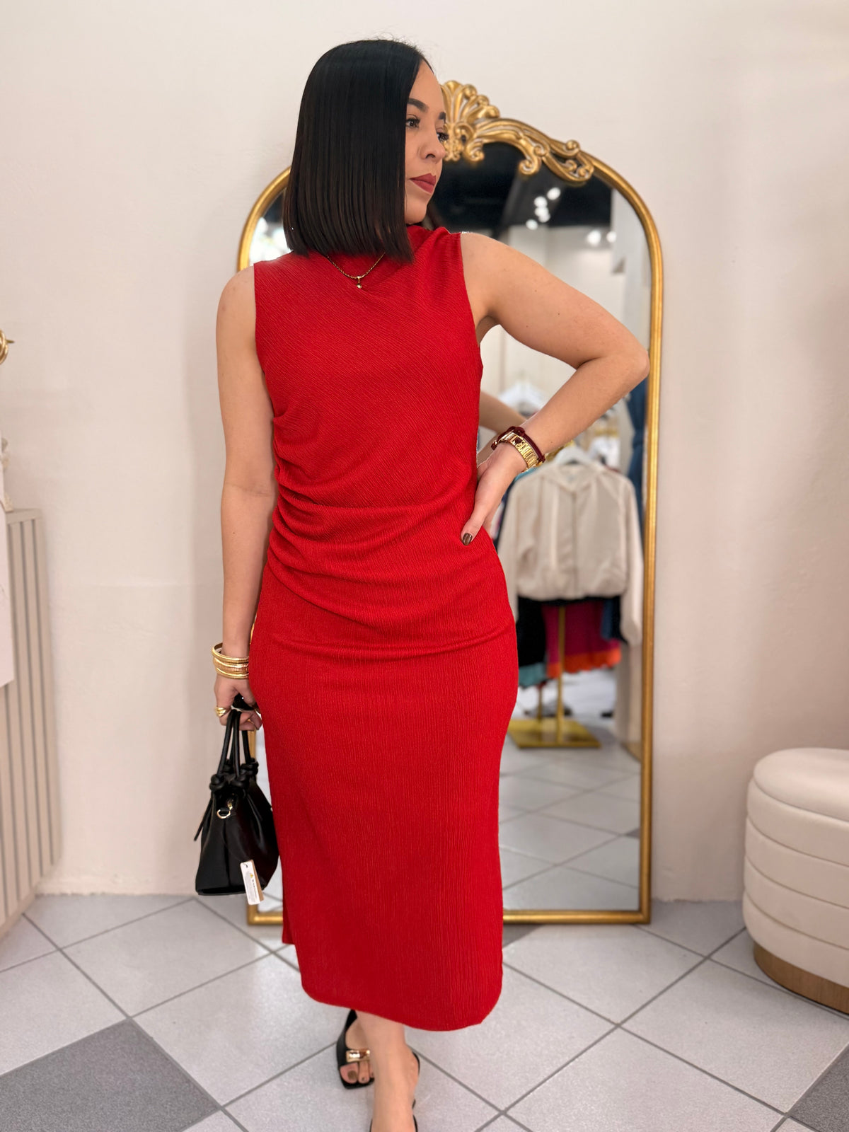 FABIOLA  RED  DRESS