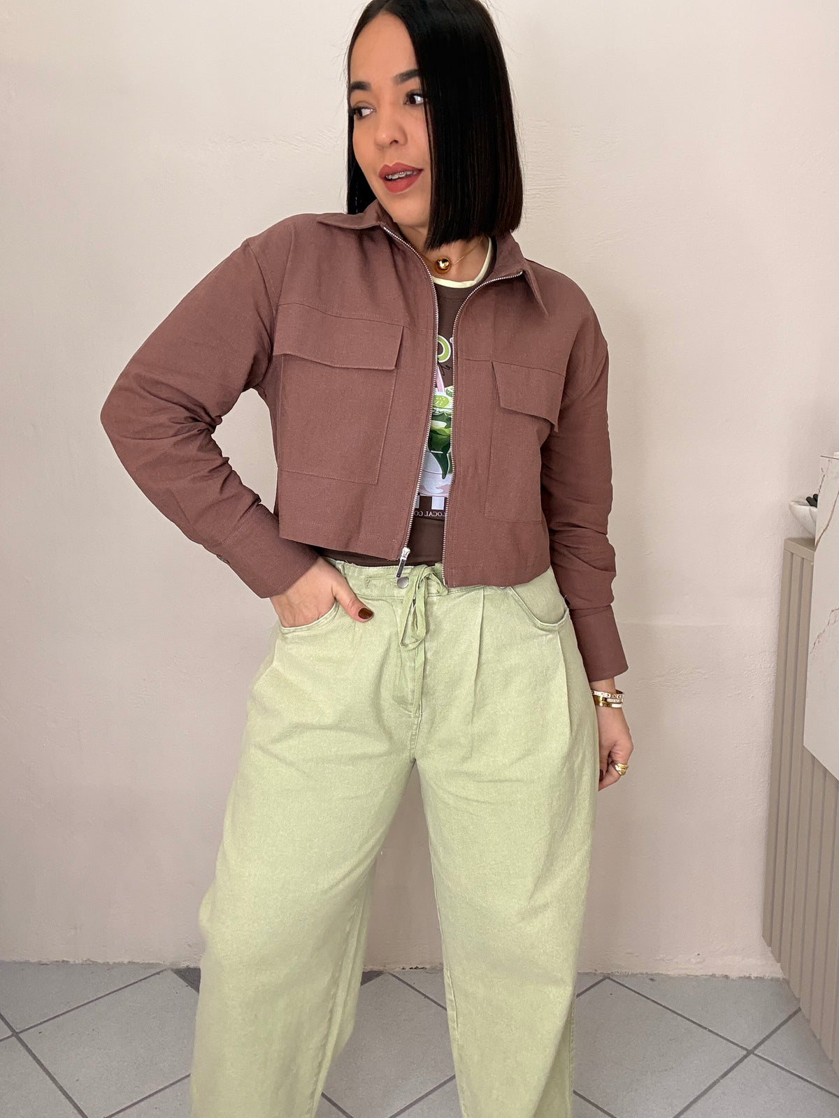 BROWN JACKET