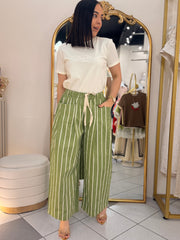 OLIVO  PANTALON LINEAS BARREL