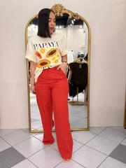 NAILA"  ORANGE PANTALÓN