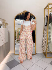 PINK  FLORAL  JUMPSUIT
