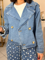 MIKAL" DENIM BLAZER