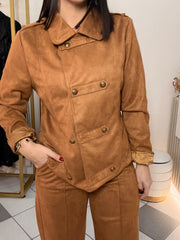 CAMEL  SET DOS PIEZAS EN SUEDE