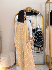 DAISY” TAUPE JUMPSUIT