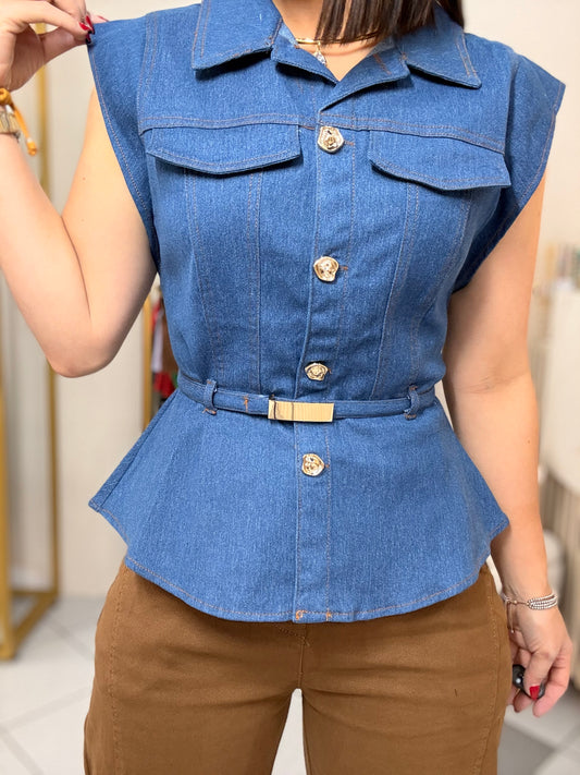 LIGHT DENIM TOP