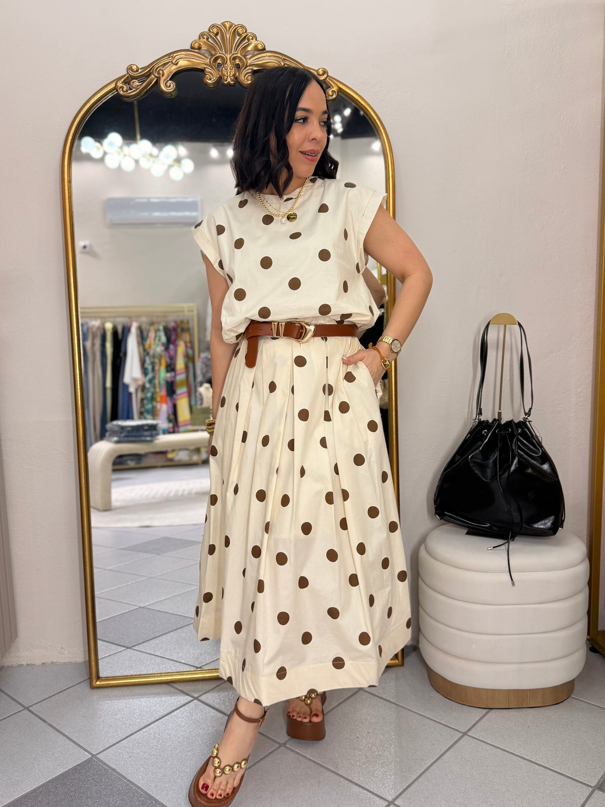 SET DOS PIEZA POLKA DOT