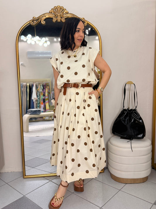 SET DOS PIEZA POLKA DOT