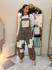 ISARA” LEOPARDO JUMPSUITS