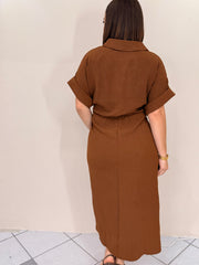 BROWN DRESS