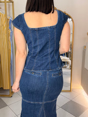 KAREN SET DENIM FALDA Y TOP
