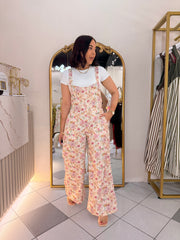 PINK  FLORAL  JUMPSUIT