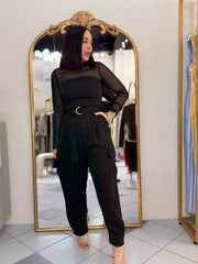 ARELIS BLACK JUMPSUIT