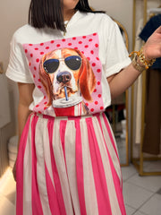 DOG SODA PINK  TSHIRT
