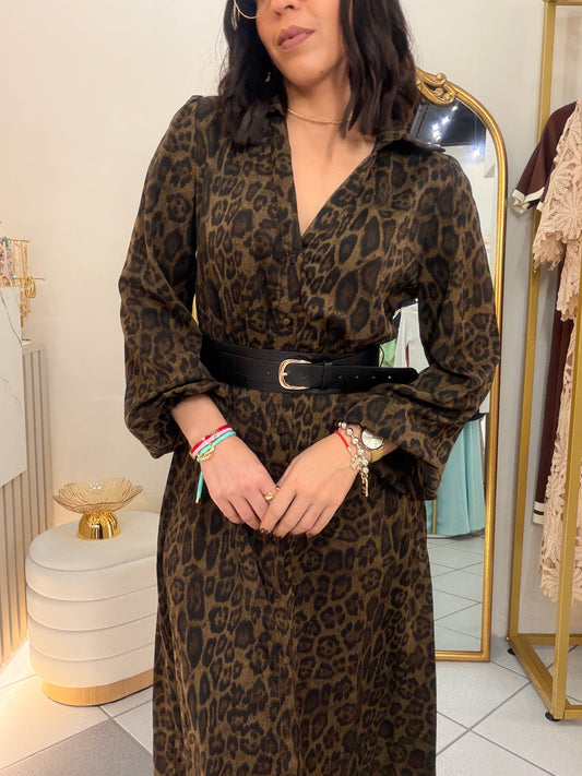 NAISA" LEOPARDO DRESS