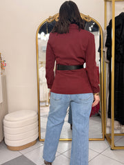BURGUNDY  BLAZER