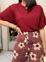 TSHIRT BURGUNDY