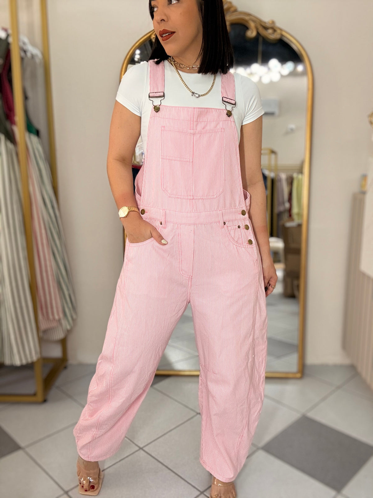 IVE” PINK JUMPSUIT