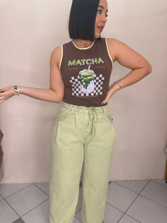 PRE ORDEN MATCHA BROWN TSHIRT