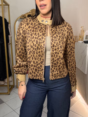 BEIGE LEOPARDO JACKET
