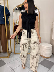 NEI " BEIGE   BARREL PANTS