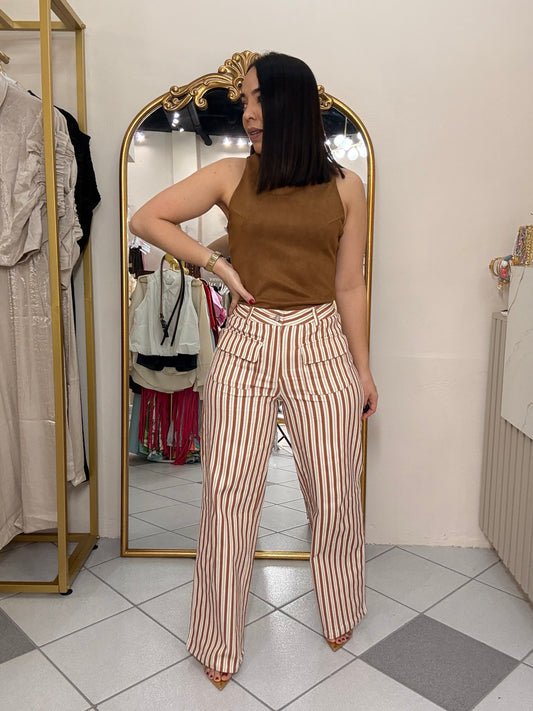 PANTALÓN LÍNEAS CAMEL