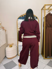 KIRIA" SET BURGUNDY