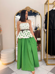LORENA" SET FALDA VERDE