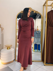 ITSA" BURGUNDY SET FALDA Y BLUSA