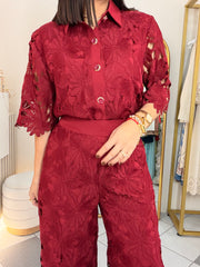 BURGUNDY  ELEGANTE SET