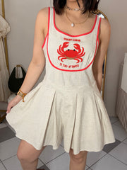 CRAB  BEIGE ROMPER