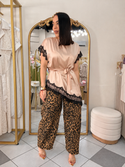 LEOPARDO CAMEL BARREL PANTALÓN