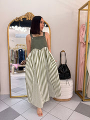 KAMILA"  OLIVO  DRESS