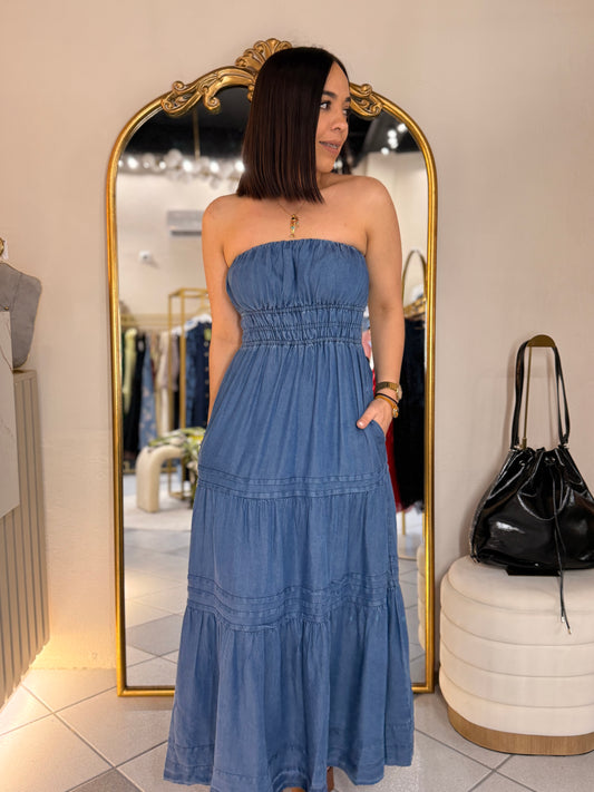 MICHEL DENIM DRESS